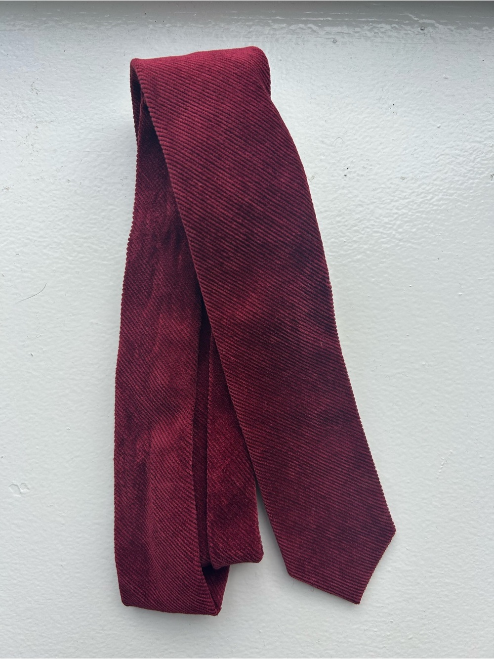 Express Burgundy Solid Mens Tie